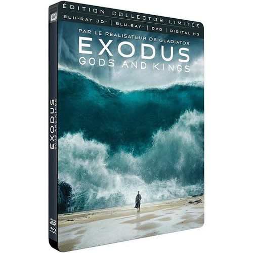 Exodus : Gods And Kings - Combo Blu-Ray 3d + Blu-Ray + Dvd + Digital Hd - Édition Collector Limitée Boîtier Steelbook