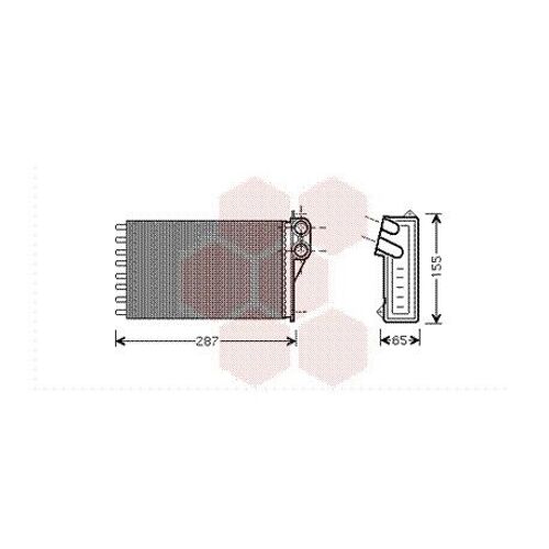 Radiateur Chauffage Pour Peugeot 1007 Version : All  De 2004 À 2015