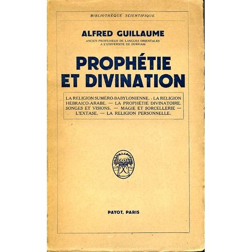 Prophétie Et Divination