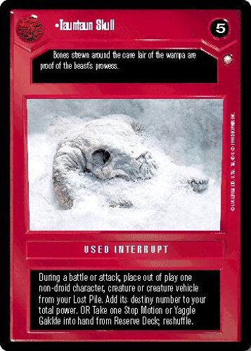 Tauntaun Skull - Special Edition - Star Wars Ccg