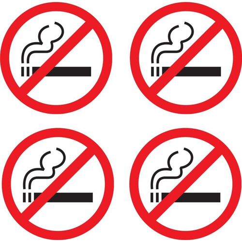 Autocolant Sticker Interdit Ne Pas Fumer Fenetre Bureau Magasin Porte No Smoking