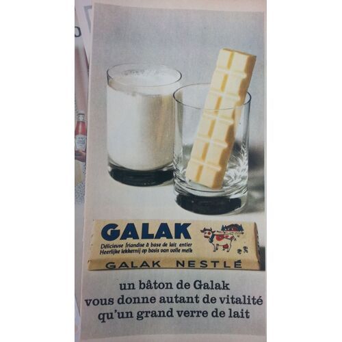 Publicité Papier: Galak, Parue Dans La Presse En 1969