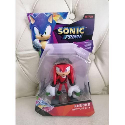 Figurine Articulée Knucks New Yoke City (Knuckles) - Sonic Prime - Netflix - Sega - Jakks Pacific - Wildbrain - 2024