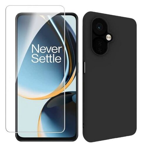 Coque pour OnePlus Nord CE 3 5G / CE 3 Lite 5G - housse etui silicone gel fine + film ecran - NOIR