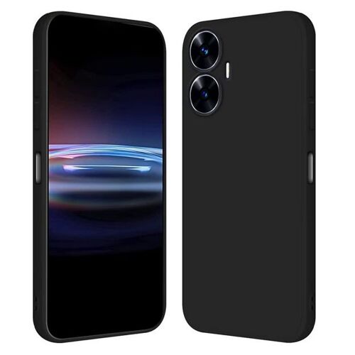 Coque pour Realme C55 - housse etui silicone gel fine + verre trempe - NOIR