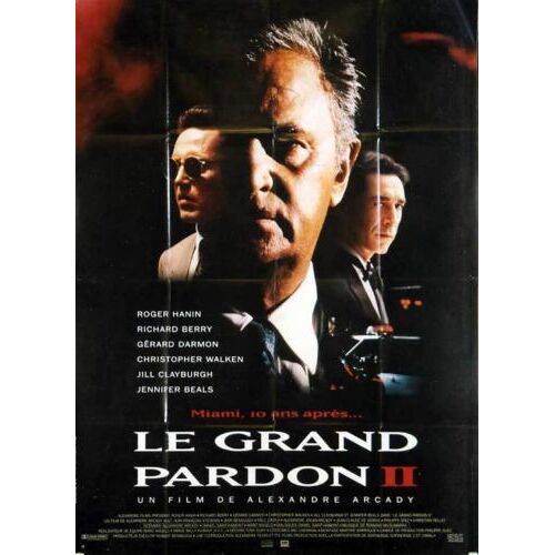 Le Grand Pardon 2 / Ii - Affiche Originale De Cinéma - Format 120x160 Cm - Un Film De Alexandre Arcady Avec Roger Hanin, Richard Berry, Christopher Walken, Jennifer Beals, Gérard Darmon - Année 1992 