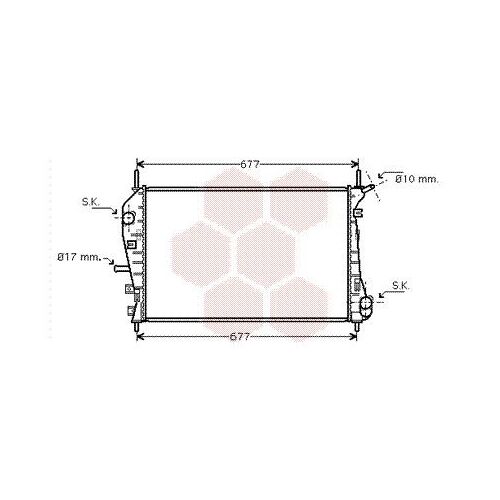 Radiateur Moteur Pour Ford Mondeo Version : 2.0 Tdci / 2.0 Tddi De 2002 À 2007