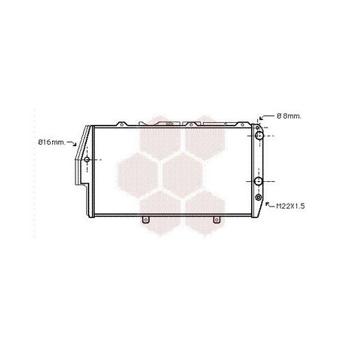 Radiateur Moteur Pour Audi 100 Version : 2.0i - Hd / 2.2i - Hd / 2.2i Turbo / 2.3i - Hd / 2.0 Td De 1984 À 1990