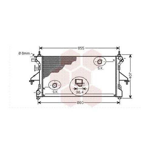 Radiateur Moteur Pour Fiat Ducato Version : 2.3 Jtd De 2006 À 2015