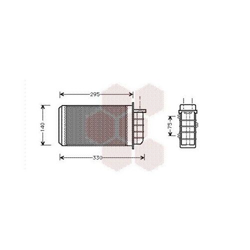 Radiateur Chauffage Pour Fiat Marea Version : Toutes  De 1996 À 1999