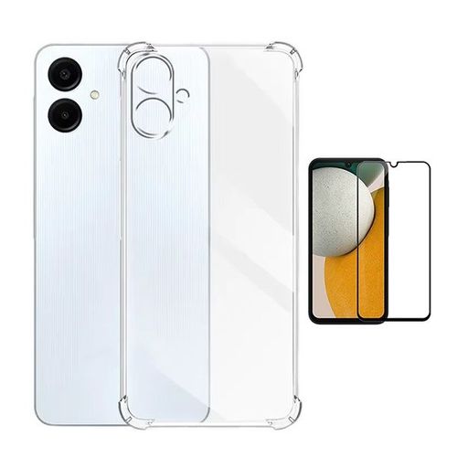 Kit De Couverture Anti-Choc Superprotect + Film En Verre Trempé À Couverture Complète 5d Phonecare Pour Samsung Galaxy A06 - Transparent