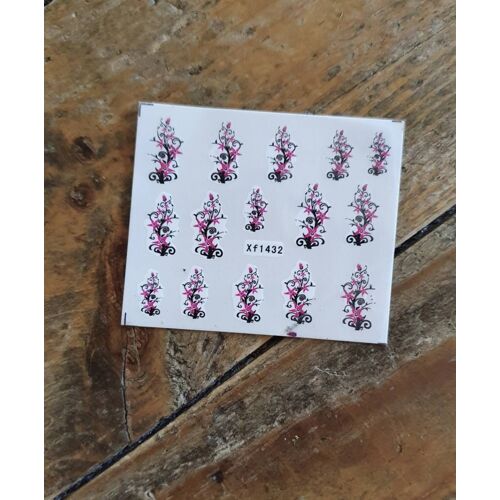 Autocollants Stickers Fleurs Pour Ongles Rose
