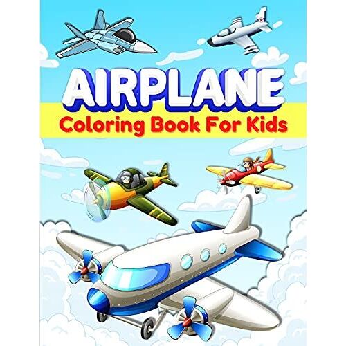 Airplanes Coloring Book For Kids