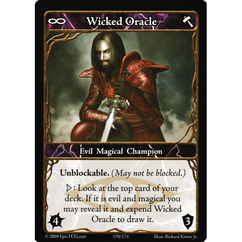 Carte Trading Card Game Epic Time Wars Wicked Oracle 170/174 Vo