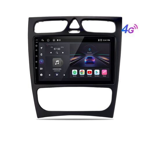 Android13 9in carplay Autoradio 6+128G SWC pour Mercedes Benz CLK W209 WiFi 4GSIM GPS RDS DAB 2din