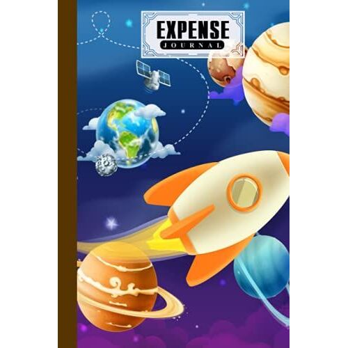 Expense Journal: Expense Journal Universe Cover, Simple Accounting Ledger For Bookkeeping, 120 Pages, Size 6" X 9" Cover By Helga Herrmann