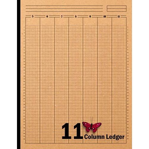 11 Column Ledger Sheets: Accounting Eleven Column Ledger Log Book, 120 Pages, Size 8.5"X11"( Volume-1)