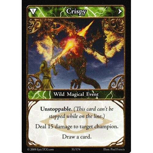 Carte Trading Card Game Epic Time Wars Crispy 31/174 Vo