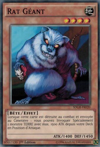 Yu Gi Oh! - Sdgr-Fr020 Rat Géant