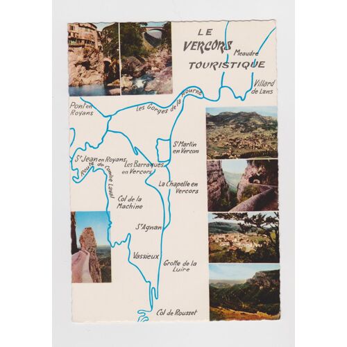 Carte Postale : Le Vercors Touristique