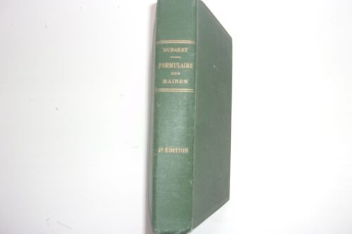 Formulaire Des Maires Et Des Conseils Municipaux