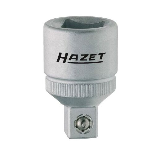 Hazet Adaptateur - Carré creux 12,5 mm (1/2 pouce) - Carré massif 10 mm (3/8 pouce) - Longueur totale: 36 mm - 958-2