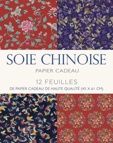 Papier Cadeau Soie Chinoise - 12 Feuilles De Papier Cadeau De Haute Qualité (45 X 61 Cm)