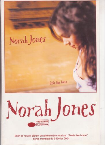 Norah Jones  Bon De Précommande N°5966  " Feels Like Home " Poster !!!! 