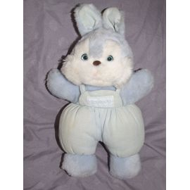 Lapin Nounours Bleu Nid D'abeille Grelot