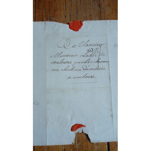 Marque Postale Xviiie:Lsc,Linéaire Blois Pour Amboise (1780) .
