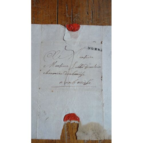 Marque Postale Xviiie:Lsc,Linéaire Angers (1784) .