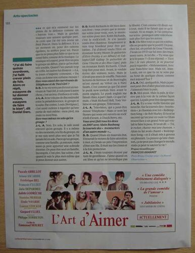 Le Nouvel Observateur N°2455, Coupure De Presse, Jean-Louis Aubert, Daniel Darc
