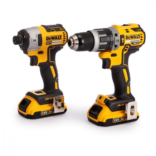 DeWalt DCK266D2 Perceuse visseuse à percussion (DCD796) & Visseuse à chocs (DCF887) à batteries 18V Li-Ion combiset (2x batterie 2,0Ah) dans coffret