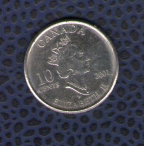 Canada 2001 Pièce De Monnaie Coin 10 Cents Année Des Bénévoles Year Of Volunteers