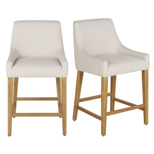 Chaises Pour Îlot Central Beige En Bois De Peuplier Et Bouleau (X2) H66