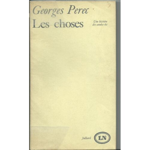 Les Choses - Une Histoire Des Annees 60