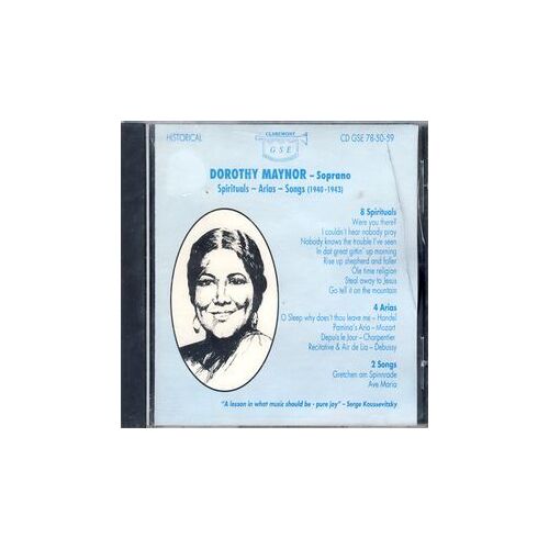 Dorothy Maynor - Spirituals, Arias, Songs (1940-1943)