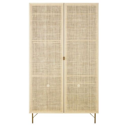 Dressing 2 Portes En Rotin Tressé
