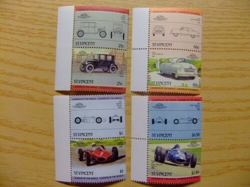 St. Vincent 1985 - Yvert &tellier Nº 838/845 ** Mnh - Automoviles - Auto - Voitures Anciennes