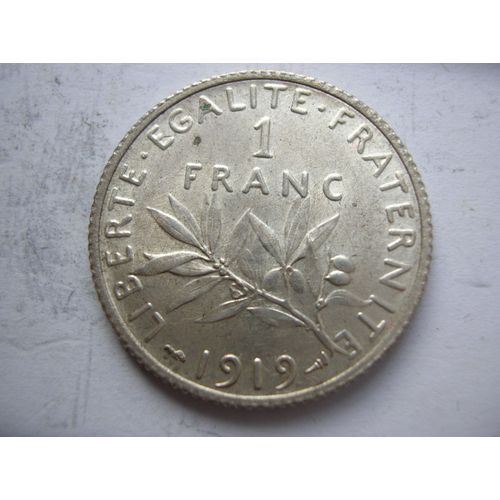 1 Franc 1919 En Sup