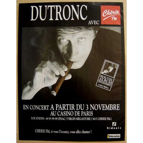 Paris Match N°2261, Coupure De Presse, Jacques Dutronc