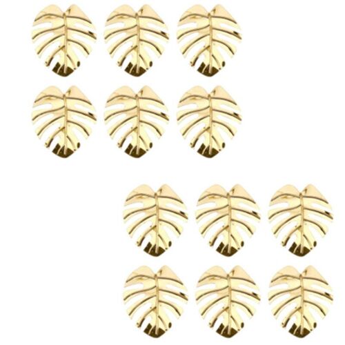 Ensemble de 12 anneaux de serviette en feuilles, porte-serviettes, boucle décorative, décoration de Table, fête de mariage