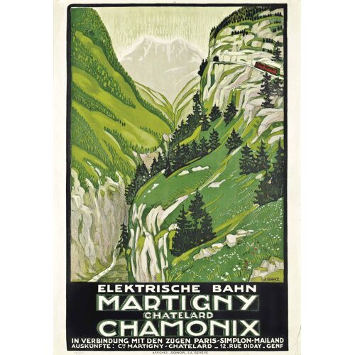 Affiche Martigny Chamonix