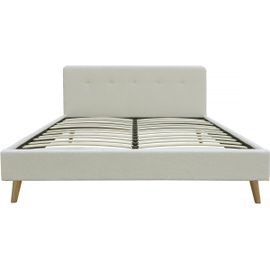 Lit tissu bouclette "Nemo" 140x190 - Crème