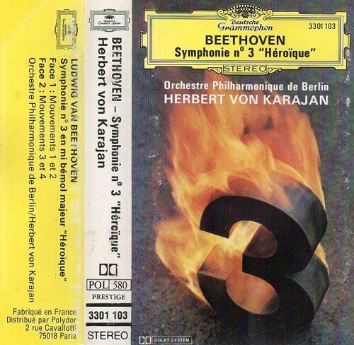 Symplunu N°3 Beethoven / Berliner Phil. W/ Karajan K7