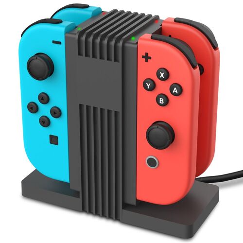 Station De Charge 4 En 1 Pour Manette De Jeu Nintendo Switch Joycon Joypad