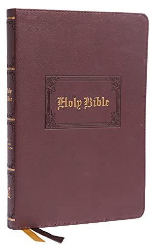 Kjv Holy Bible: Large Print Thinline, Brown Leathersoft, Red Letter, Comfort Print: King James Version
