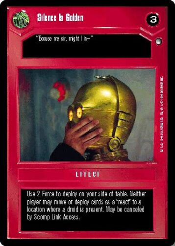 Silence Is Golden - Hoth - Star Wars Ccg
