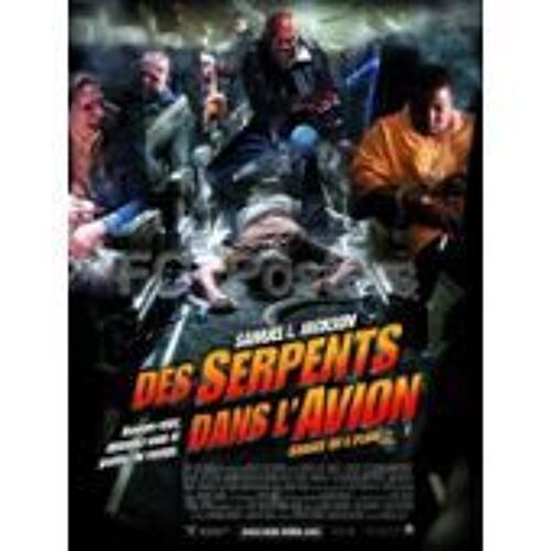 Des Serpents Dans L'avion - Snakes On A Plane - Samuel L Jackson - David R Ellis - Affiche De Cinéma Pliée 60x40 Cm