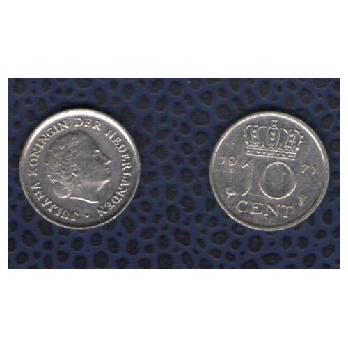 Pays Bas 1971 Pièce De Monnaie Coin 10 Cents Reine Juliana